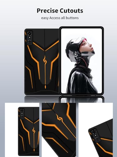 NOUKAJU Case for REDMAGIC Astra Gaming Tablet 9.06inch,NOUKAJU Tablet Protection Case,Drop-Resistant,Anti-Scratch,Protection Cover for REDMAGIC Astra(Orange-Pulse) - Image 4