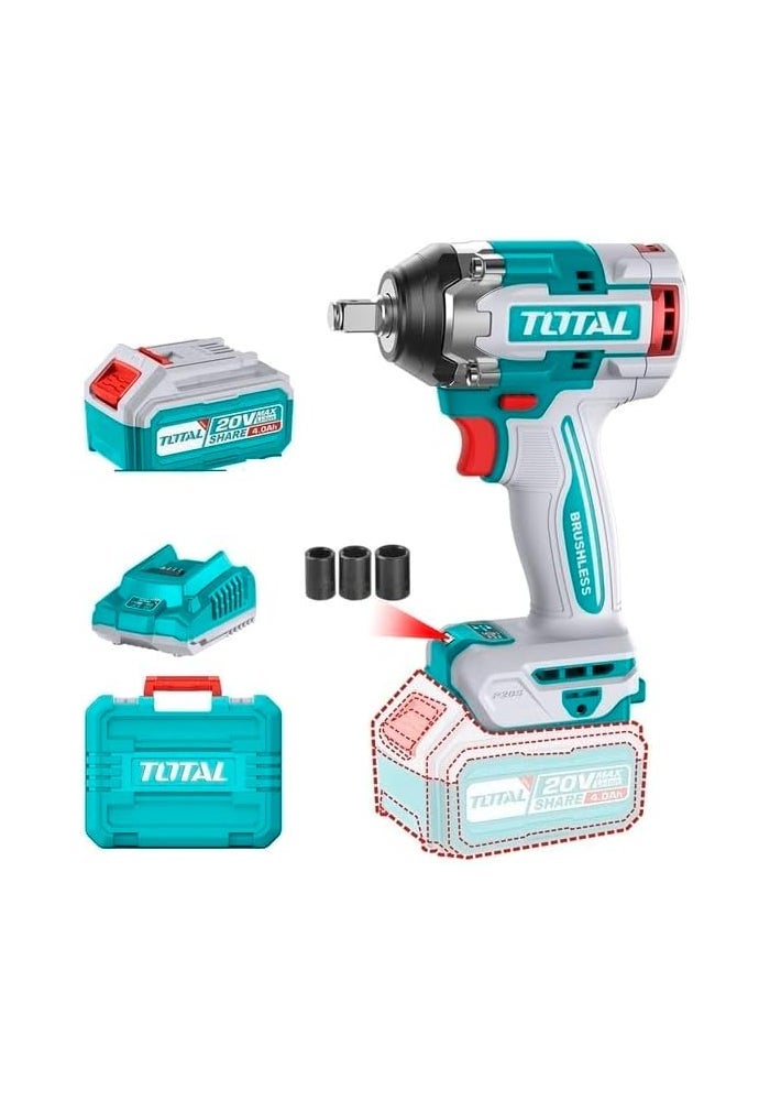 TOTAL Cordless Impact Wrench TIWLI2050 - Image 1