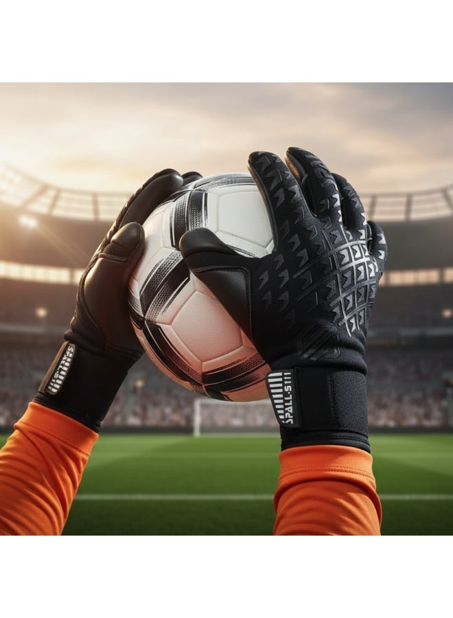 سبال قفازات حارس المرمى للرجال والنساء – قفازات كرة قدم بقبضة قوية وحماية لليد للمباريات والتدريب - Image 2