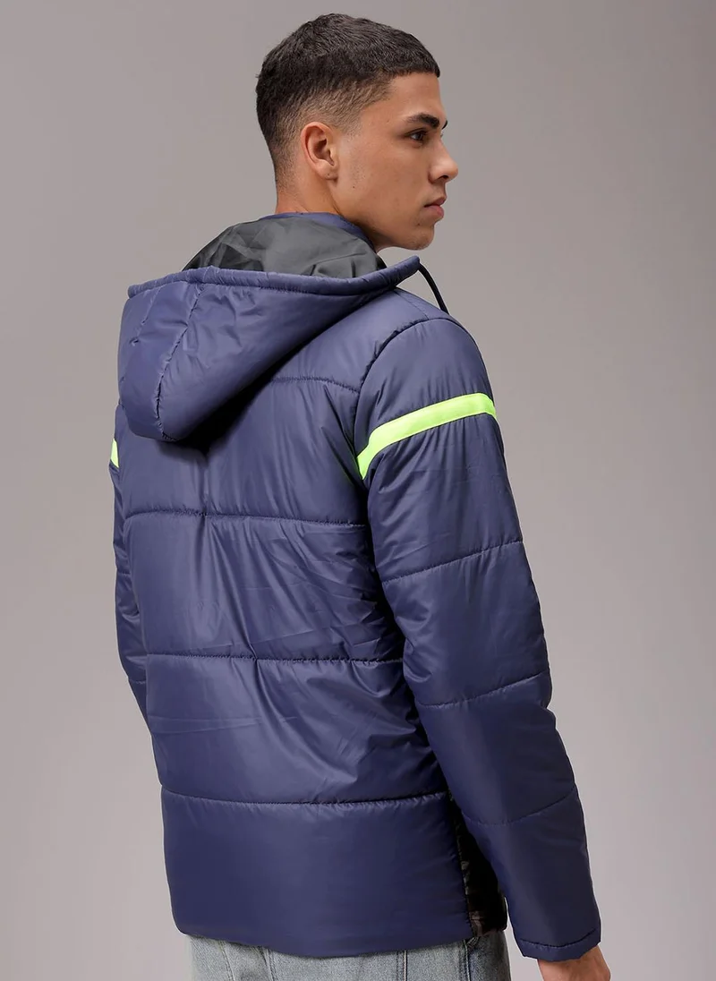 ذا انديان كراج كو Men Slim Fit Camouflage Puffer Jackets