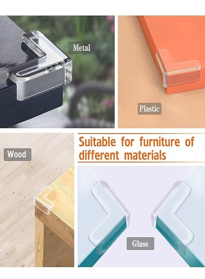 Jenibri (12 PCS) Clear Furniture Table Desk Corner Bumpers Baby Soft Corner Protectors, Safety Baby Proofing Corner Protectors Guards for Child for Furniture Against Sharp Corners (Standard, 12) - Image 5
