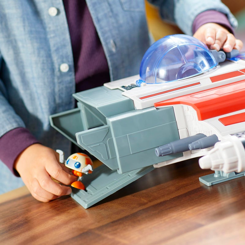 Star Wars: Young Jedi Adventures The Crimson Firehawk, 17-Inch Ship with 2 Action Figures, Toys, Preschool Toys for 3 Year Old Boys & Girls - Image 5