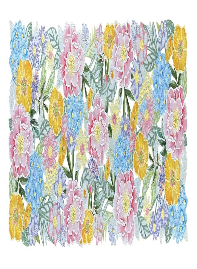 KEVA Floral Spring Table Runner 36inches Long, Flower Cutwork Embroidered Table Runner 13inch x 36inch, Easter Seasonal Spring Table Decorations for Kitchen Dining Table - Image 2