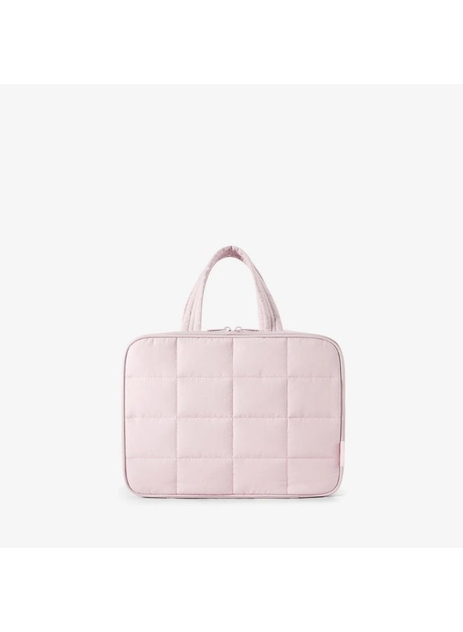 باج سمارت حقيبة أدوات زينة منتفخة متعددة الوظائف من باجز مارت بلون وردي فاتح - Image 2