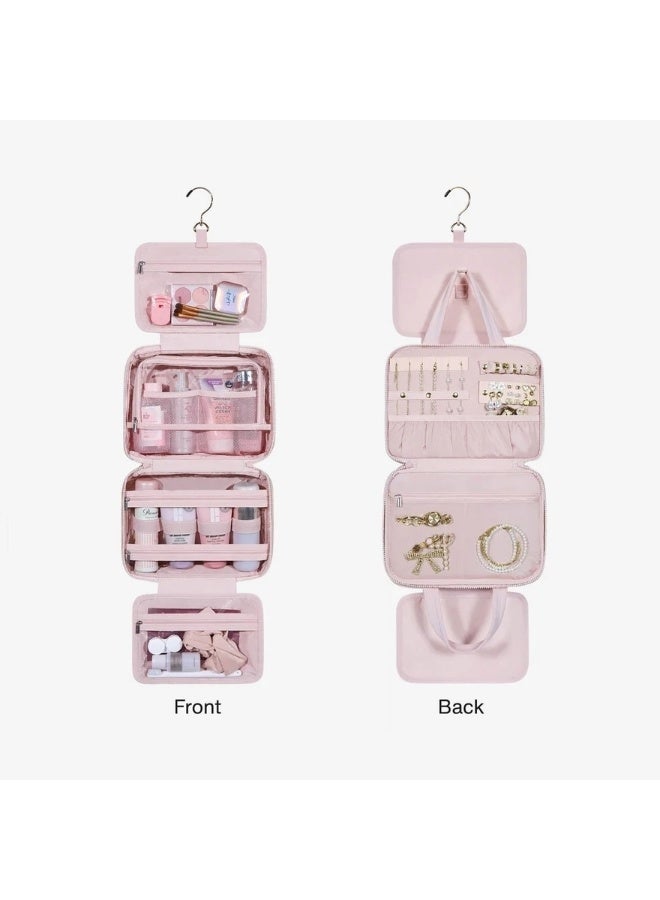 باج سمارت حقيبة أدوات زينة منتفخة متعددة الوظائف من باجز مارت بلون وردي فاتح - Image 5