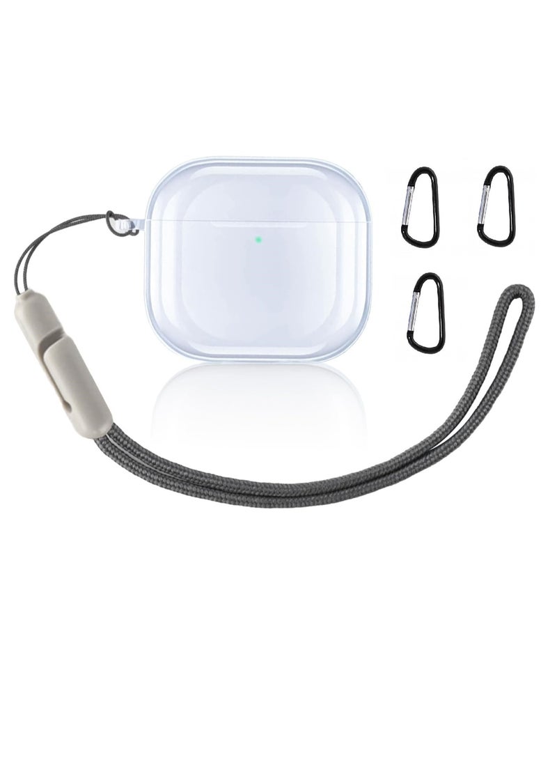 Clear Case for AirPods 4th NC Generation Case, Compatible with AirPods 4 NC Gen (2024), Drop Protection Cover with Lanyard, Reduced Yellowing, Wireless Charging, Shock Resistant, Full Protection - Image 1