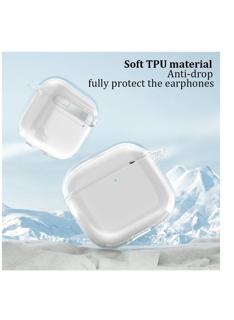 Clear Case for AirPods 4th NC Generation Case, Compatible with AirPods 4 NC Gen (2024), Drop Protection Cover with Lanyard, Reduced Yellowing, Wireless Charging, Shock Resistant, Full Protection - Image 4