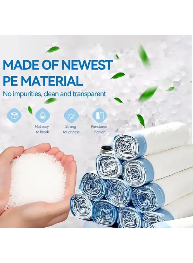 Heavy Duty Leakproof Odorproof Trash Bags with Drawstring Closure Extra Thick Tear Resistant 300 Count Large 15 Gallon 60 Liter Bags for Home Office Pet Waste Commercial Use Compatible with Standard Trash Cans - Image 5