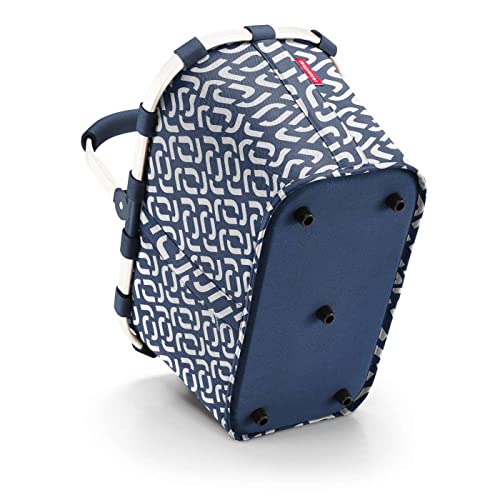 reisenthel carrybag signature navy- Sturdy shopping basket with plenty of storage space and practical inner pocket - Elegant and water-repellent design - Image 3