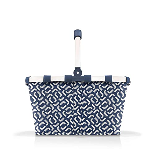 reisenthel carrybag signature navy- Sturdy shopping basket with plenty of storage space and practical inner pocket - Elegant and water-repellent design - Image 4