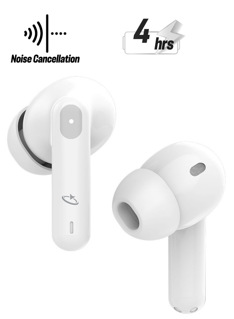 Goaltage HP04 EchoPro True Wireless HeadPhones with ANC Technology, Siri, and Intuitive Controls - White - Image 1