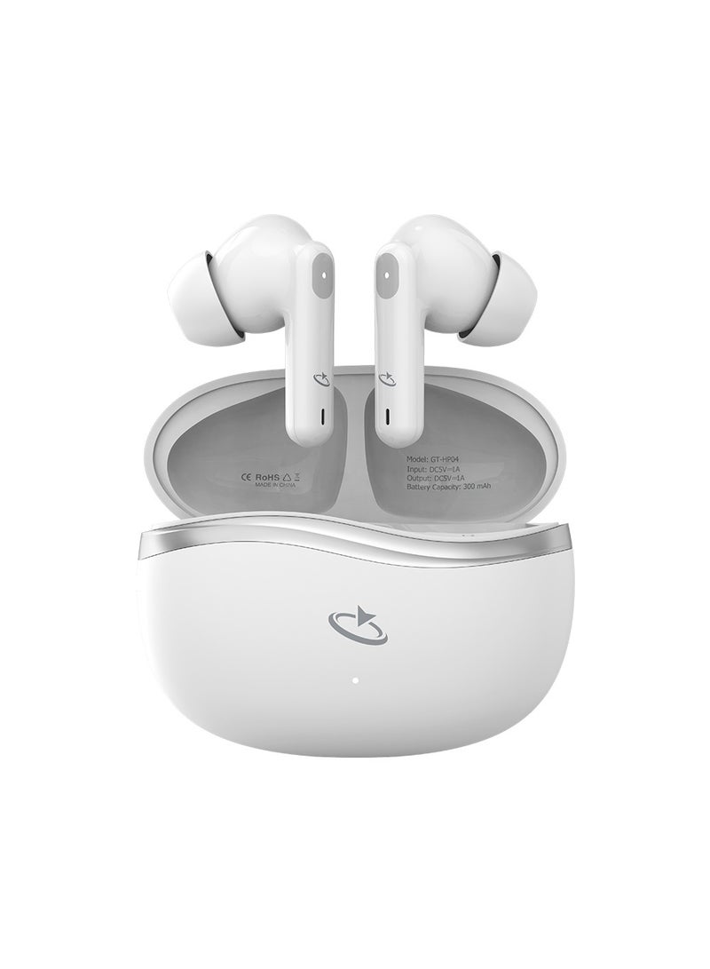 Goaltage HP04 EchoPro True Wireless HeadPhones with ANC Technology, Siri, and Intuitive Controls - White - Image 2