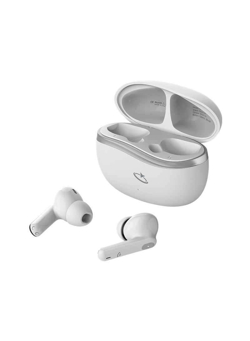 Goaltage HP04 EchoPro True Wireless HeadPhones with ANC Technology, Siri, and Intuitive Controls - White - Image 4