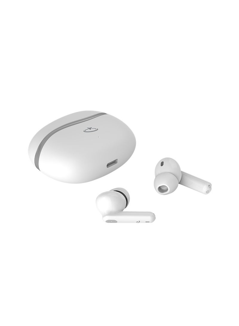Goaltage HP04 EchoPro True Wireless HeadPhones with ANC Technology, Siri, and Intuitive Controls - White - Image 5