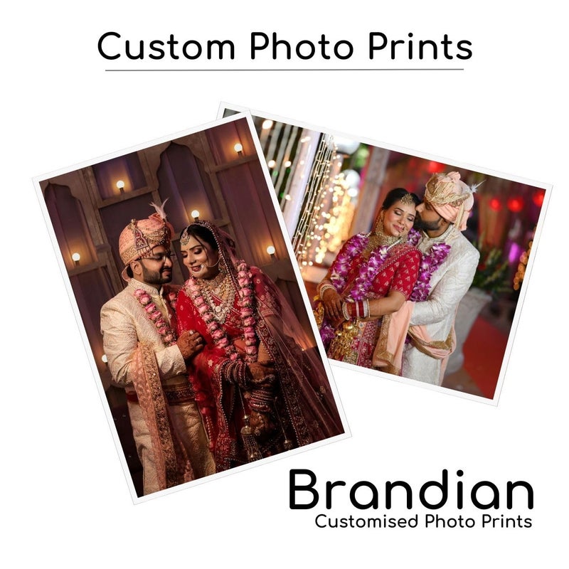 Brandian Brandian 20 Customised Photo Print Share Special Moments with Personalized Photos Add Emoji Text Gift Multicolour 4 X 6 Inches White Pack of 20 - Image 2