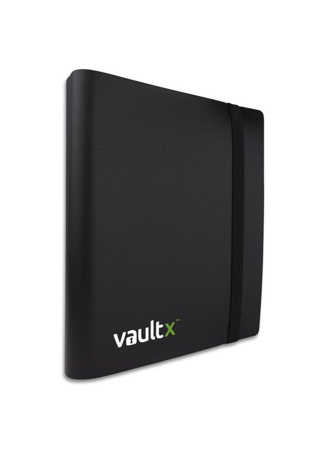 Vault X 4 Pocket Trading Card Strap Binder, 160 cards, Standard, 20 Side-Loading Pages, Folder for Collectible Card Games, Sports, TCG (Black) - Image 2