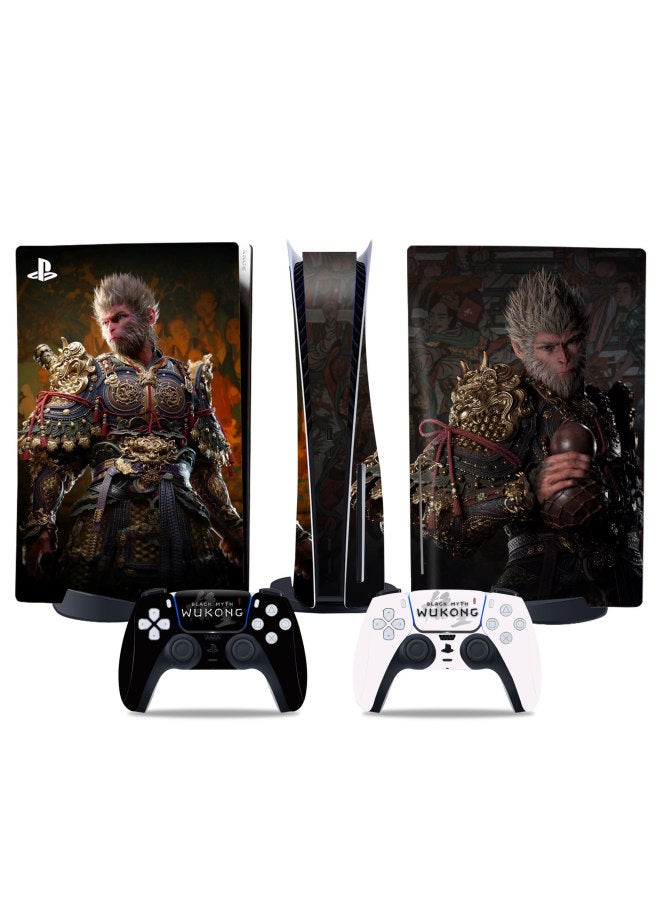 PS5 Game Machine Sticker Black Myth Wukong Color Film Protective Film Optical Drive Digital Handle Color Sticker-Color:TN—DiskPS5—6022 - Image 4