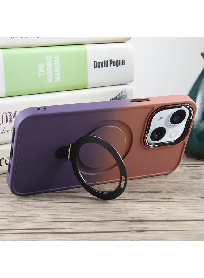 اس-توب جراب لهاتف iPhone 15 Gradient MagSafe Holder Liquid TPU Hybrid PC Phone Case - Image 4