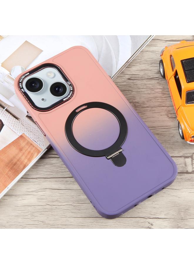 اس-توب جراب لهاتف iPhone 15 Gradient MagSafe Holder Liquid TPU Hybrid PC Phone Case - Image 2