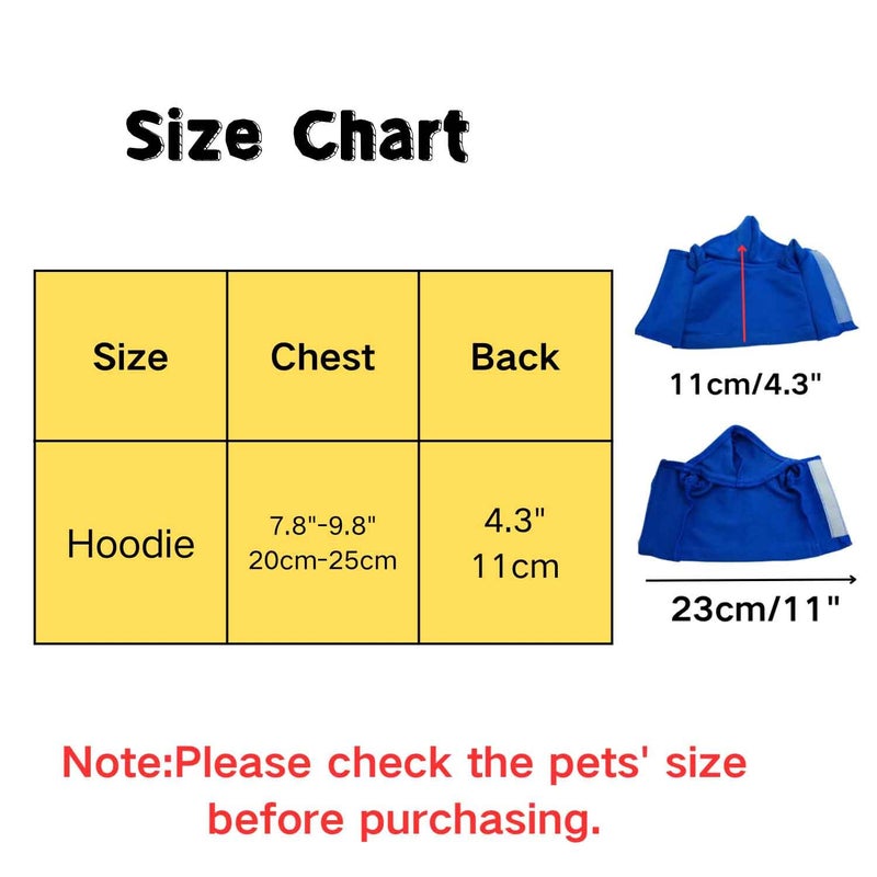 TTMIMIK Bearded Dragons Hoodie - Handmade Adjustable Reptile Jacket Shirt for Skin Protection Small Animal Costume Apparel for Lizard Bearded Dragon Guinea Pig Ferret - Image 2