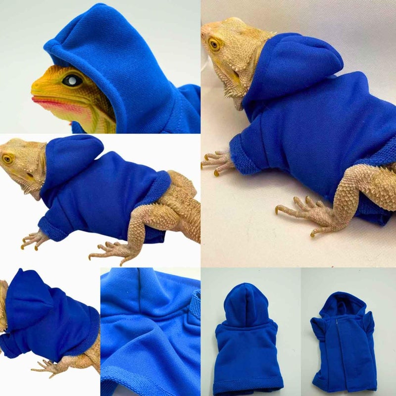 TTMIMIK Bearded Dragons Hoodie - Handmade Adjustable Reptile Jacket Shirt for Skin Protection Small Animal Costume Apparel for Lizard Bearded Dragon Guinea Pig Ferret - Image 5