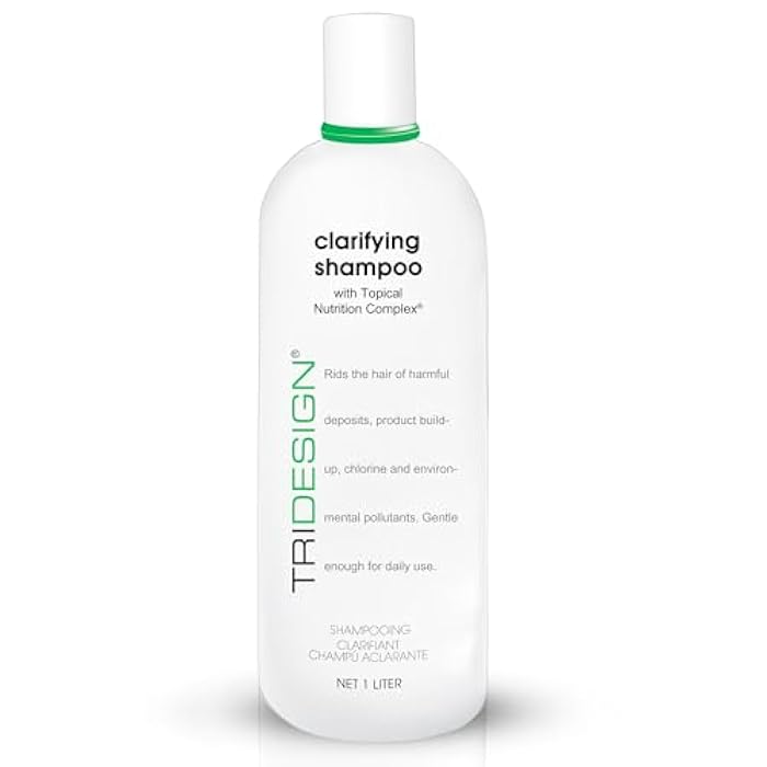 TRIDESIGN Clarifying Shampoo – Designed to Removes Build Up for All Hair Types – Clarifying Shampoo for Curly, Fine, and Color Treated Hair – Purifying for Hard Water and Chlorine – 34 Oz - Image 2