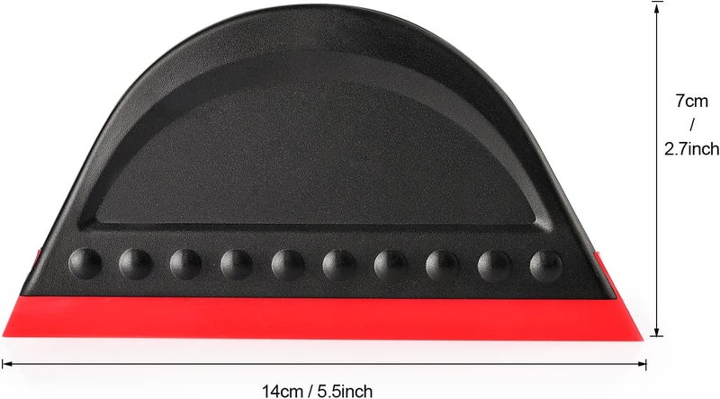 FOSHIO 2 Pack Black Mini Squeegee for Vinyl, Window Tint Car Film Wrap, Sign Making, DIY Crafting, Wallpaper Smoothing Tool, Squeegee for Window Cleaning for Car Windshield, Window, Mirror, Glass Door Good ventilation - Image 2