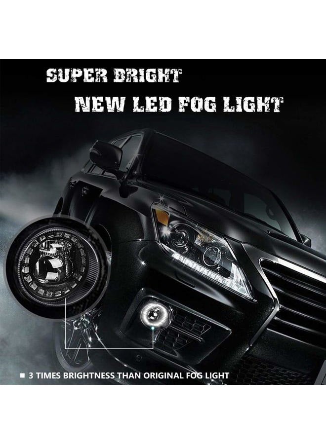 AUDEXEN LED Fog Lights with DRL Compatible with Toyota Camry Highlander Corolla Prius, Passenger and Driver Side Led Fog Lamps Compatible with Lexus GS IS LX RX ES CT - Image 5