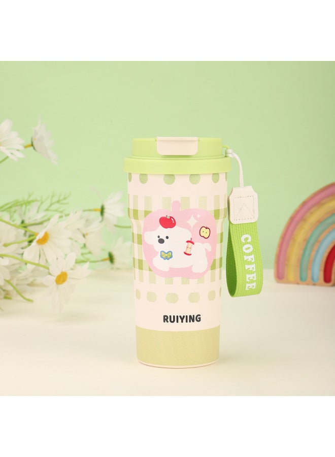 New Cute Kidsren's Coffee Cup, High-looking 304 Stainless Steel Thermos Cup, Portable Double Drinking Cup For Students Going To School