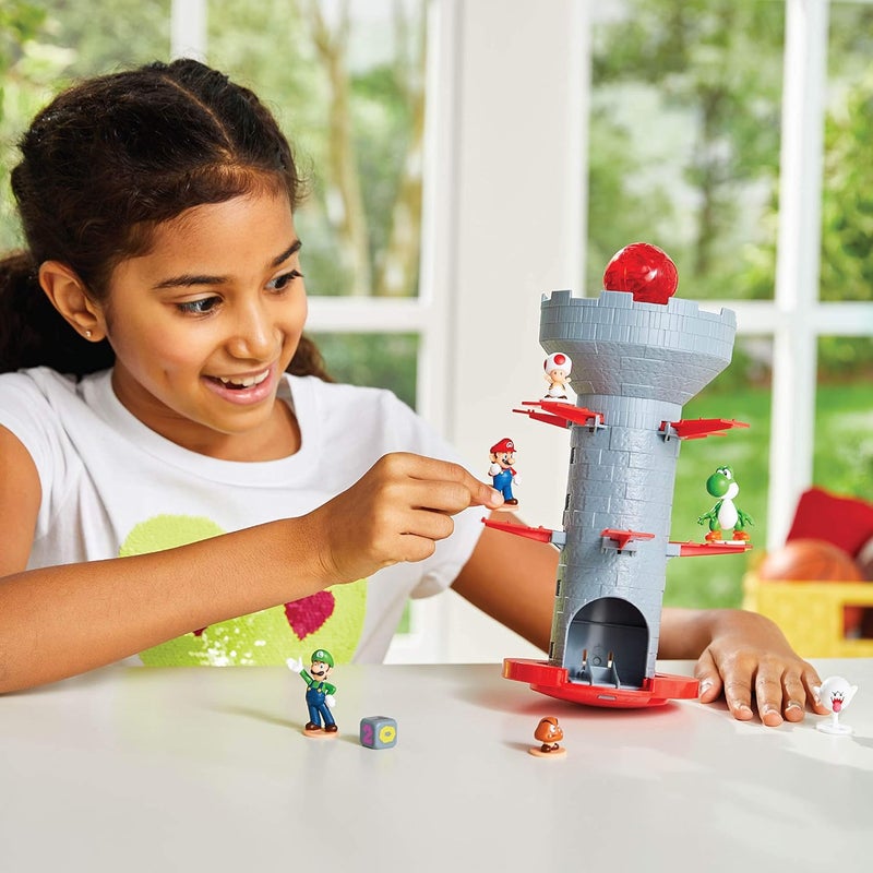 Epoch Games Super Mario Blow Up! Shaky Tower Balancing Game - Tabletop Skill and Action Game with Collectible Super Mario Action Figures (Pack of 1) - Image 5