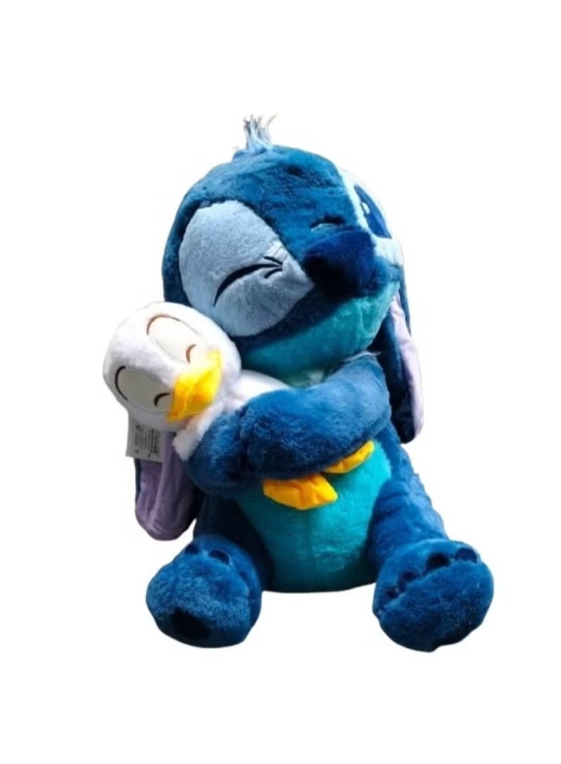 Stitch With Duck Plush - 13 Inches