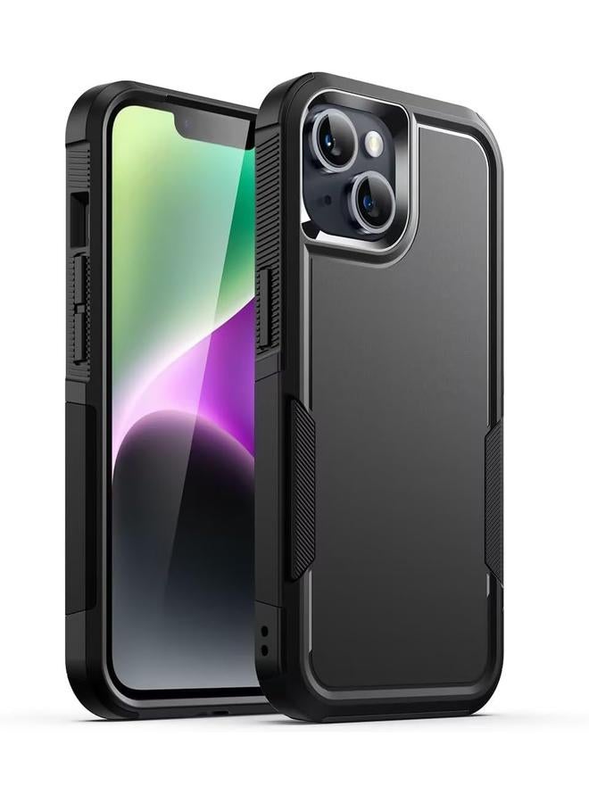 Jetech Case For Iphone 14 Plus 6.7 Inch Heavy Duty Dual Layer Rugged Protection Shockproof Protective Tough Phone Cover With Matte Back Black - Image 1