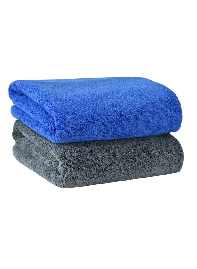 Yellow Weaves Yellow Weaves Super Soft Microfiber Hand Towels, Gym & Workout Towels 400 GSM, Pack of 2, Multicolour  - Image 1