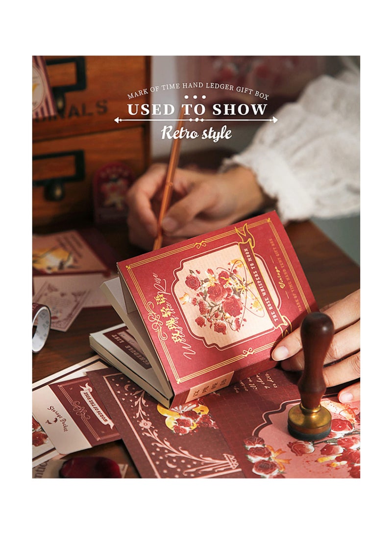 SYOSI Aesthetic Scrapbook Kit for Journaling, Vintage Scrapbooking Supplies Set Bullet Journal Scrapbook Accessory Kit Artistic Scrapbooking Kit Creative Bullet Scrapbook Supplies for Women Kid Teen Girl - Image 4