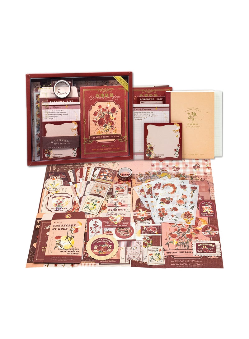 SYOSI Aesthetic Scrapbook Kit for Journaling, Vintage Scrapbooking Supplies Set Bullet Journal Scrapbook Accessory Kit Artistic Scrapbooking Kit Creative Bullet Scrapbook Supplies for Women Kid Teen Girl - Image 1