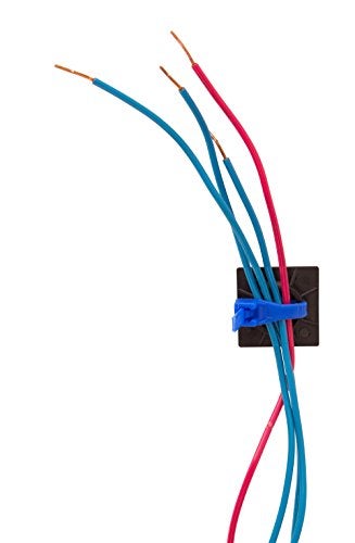 Gardner Bender 45-MBUVB Cable Tie Mounting Base, 1 inch x 1 inch, Screw and Adhesive Back, Electrical Wire and Cord Management, Nylon Zip Tie, 5 Pk, UV Resistant Black - Image 3