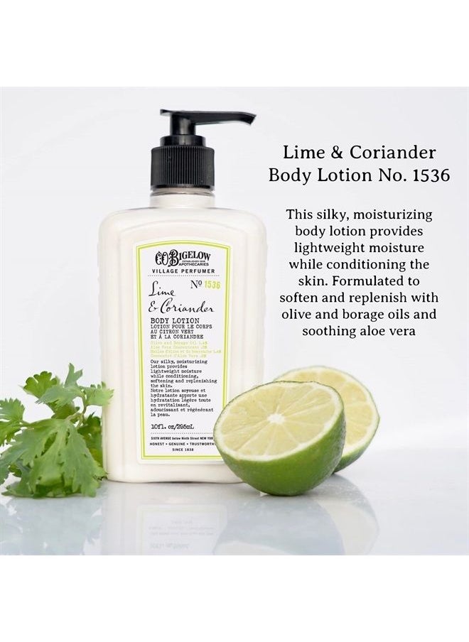 C. O. Bigelow - C.O. Bigelow Apothecary Duo - Lime Coriander Hand Care, Hand Soap & Lotion Gift Set of Two - Skin Care for Dry Skin with Moisturizing Lotion & Liquid Hand Wash - 10fl oz Each - Image 1