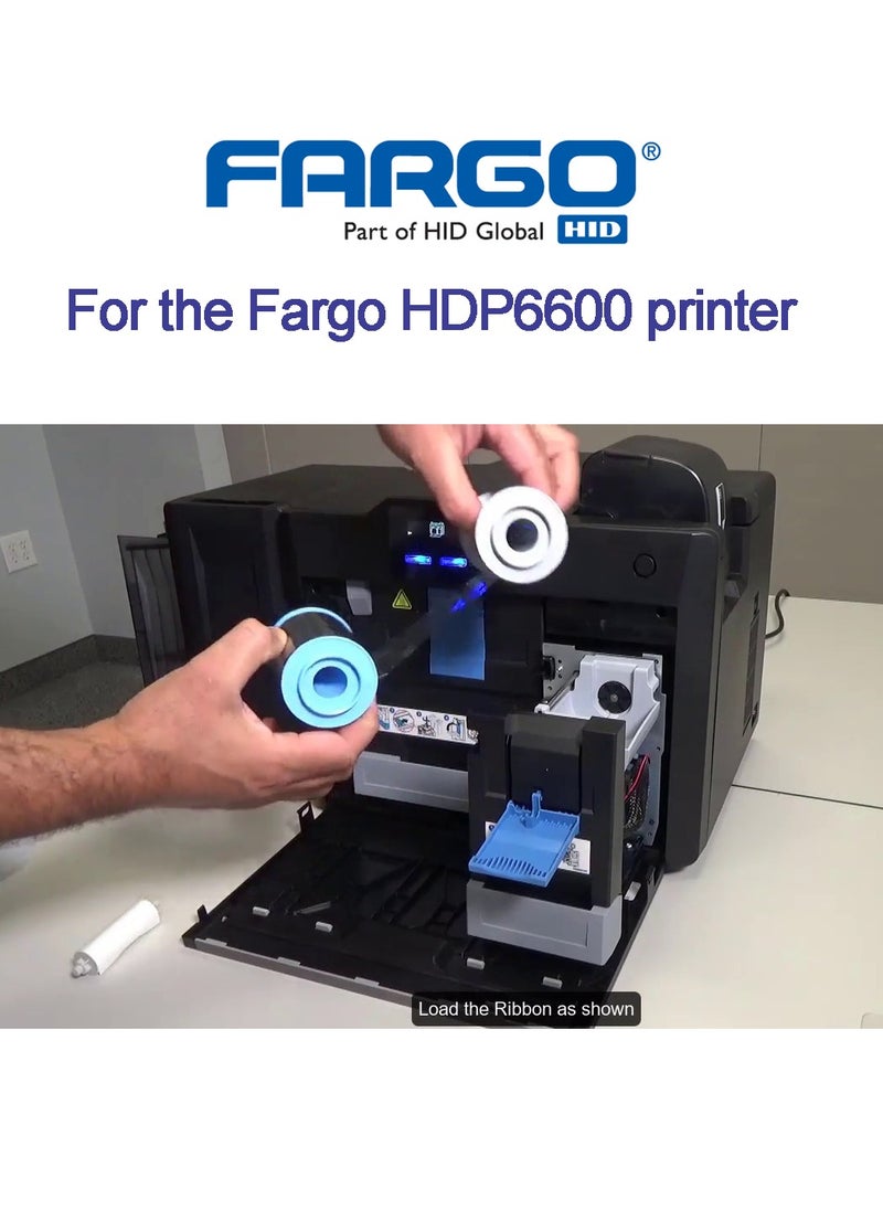 Fargo - Original Fargo YMCK Color Ribbon for Fargo HDP6600 Printer, 750 Images/roll 84911 - Image 1