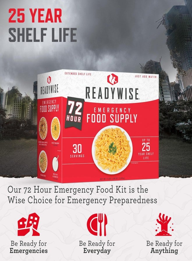 ReadyWise Emergency Food Supply - 72 Hour Survival Kit, 30 Servings of Protein Meals, Freeze Dried Food for Backpacking, Camping Essentials & Disaster Prepping Supplies, up to 25 Year Shelf Life - Image 3