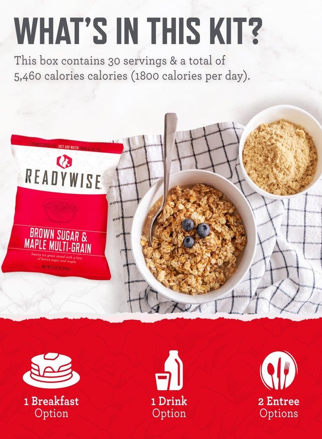 ReadyWise Emergency Food Supply - 72 Hour Survival Kit, 30 Servings of Protein Meals, Freeze Dried Food for Backpacking, Camping Essentials & Disaster Prepping Supplies, up to 25 Year Shelf Life - Image 4