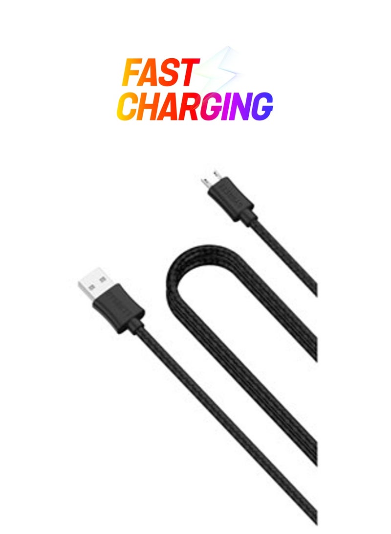 Cygnett Source Micro-USB to USB Braided Cable (2M/6.5') - Black