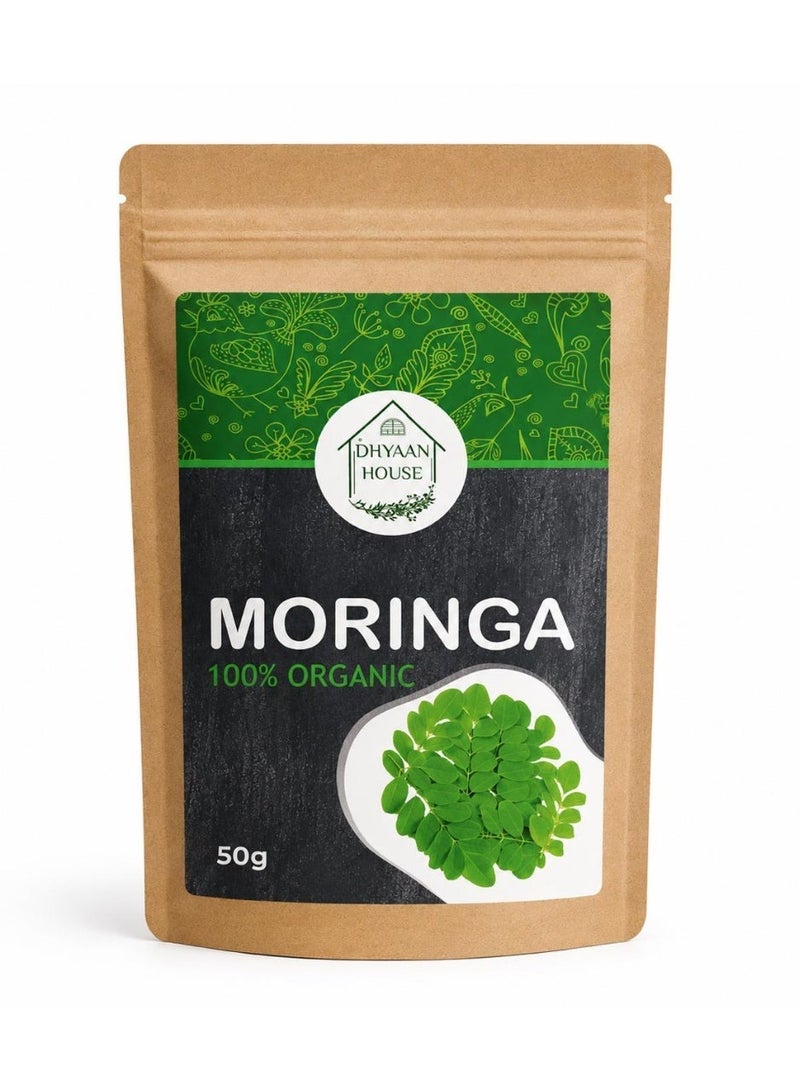 Dhyaan House Pure Moringa Powder - 50 gm - Image 1