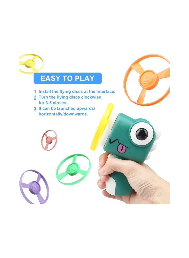 SYOSI Discs Launcher, Flying Toy Discs Launcher for Kid, Fun Outdoor or Indoor Toy and Gift Toys, Flying Saucer Toys for Kids, Stomp Frisbee, Saucer Disc Launcher Toy for Children, Pop-up Flying Saucer - Image 5