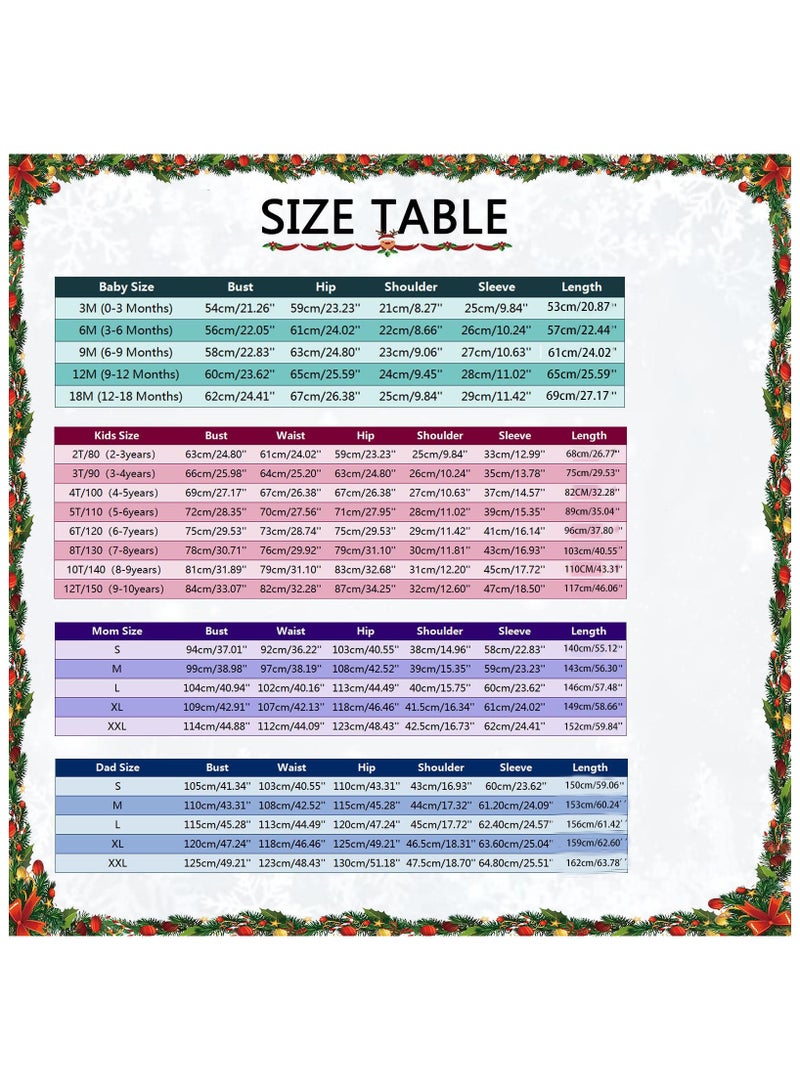 AUTOYSUR Family Pajamas Matching Sets, PJs Mathching Set, Holiday Family Sleepwear Set Long Sleeves and Pants (Kids)  - Image 5
