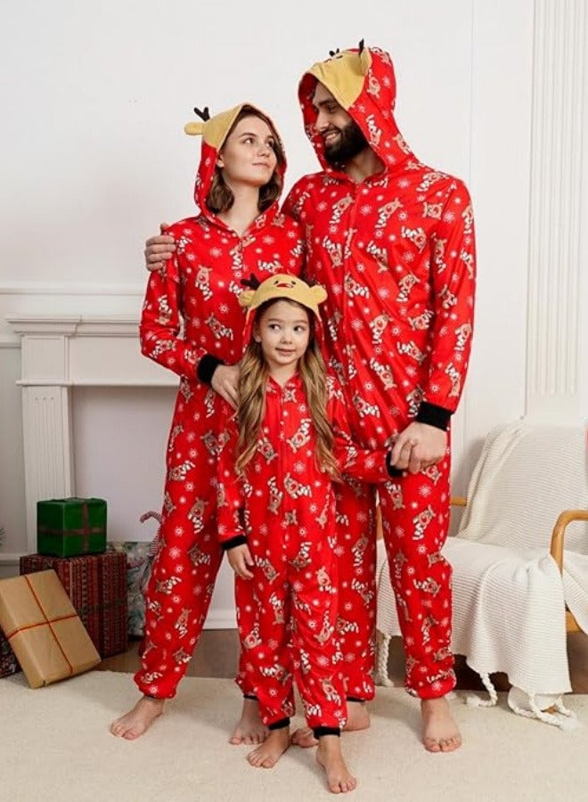 AUTOYSUR Family Pajamas Matching Sets, PJs Mathching Set, Holiday Family Sleepwear Set Long Sleeves and Pants (Kids)  - Image 3