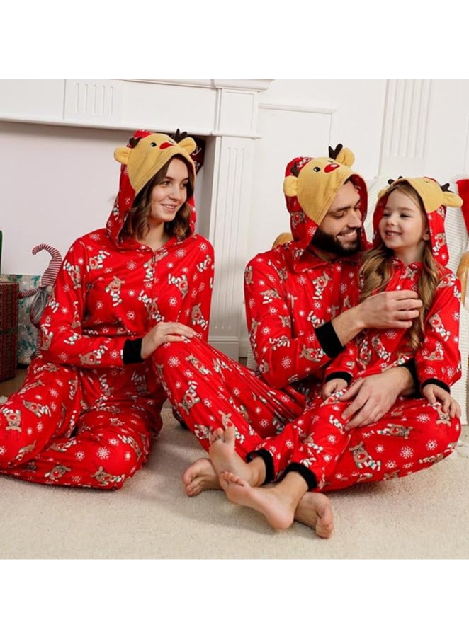 AUTOYSUR Family Pajamas Matching Sets, PJs Mathching Set, Holiday Family Sleepwear Set Long Sleeves and Pants (Kids)  - Image 4