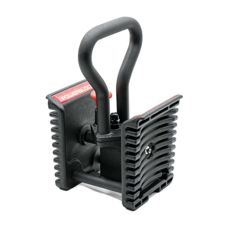 مقبض كيتلبل PowerBlock Pro 100 متوافق فقط مع دمبل سلسلة Pro 100 مقبض دوار بزاوية 90 درجة ملحق تدريب موفر للمساحة للاستخدام المنزلي والتجاري معدات التمارين الرياضية