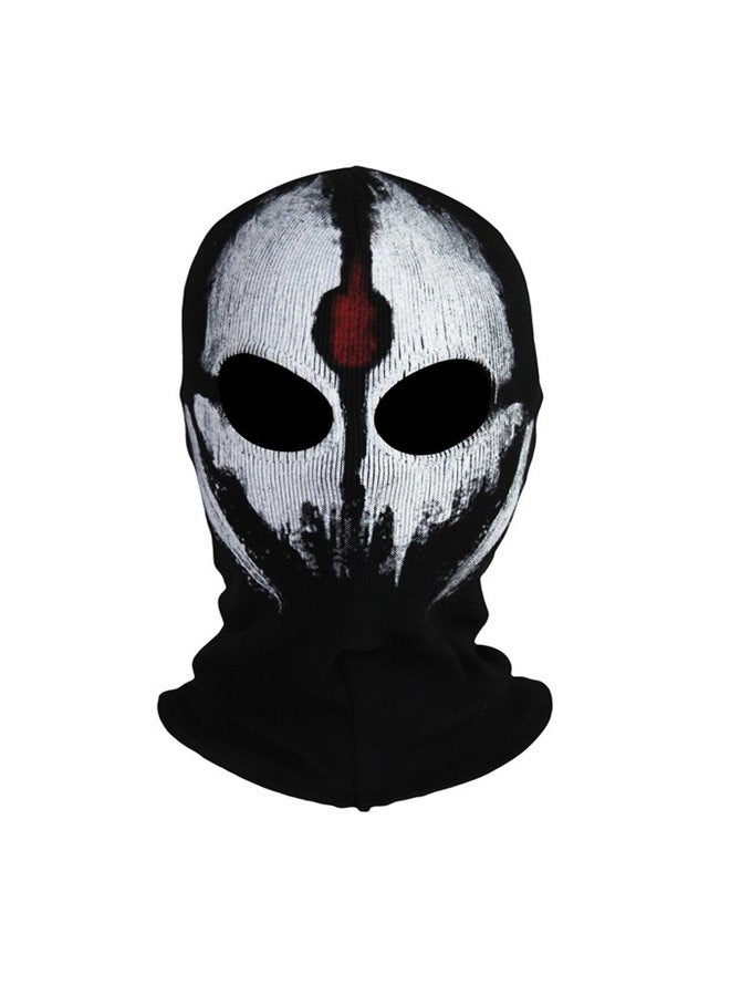 Innturt INN (Red & White) - turt Fabric Ghost Mask Balaclava Skull Hood - Image 1