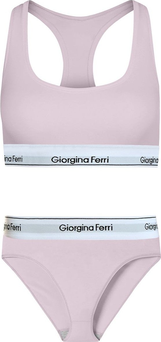 Giorgina Ferri 2-Piece Set Women's Daily Use Sports Bralet + Slip Panties Elsa