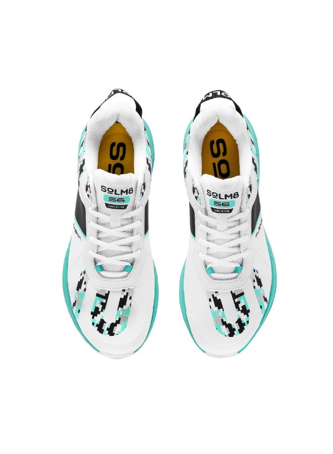 SOLM8 S6 Camo Cricket Shoes Men - 2025 Edition Ultralight Camouflage Upper Rubber Spikes Well-Cushioned Insole - Ideal Cricket Shoes for All Round Performance - Image 5
